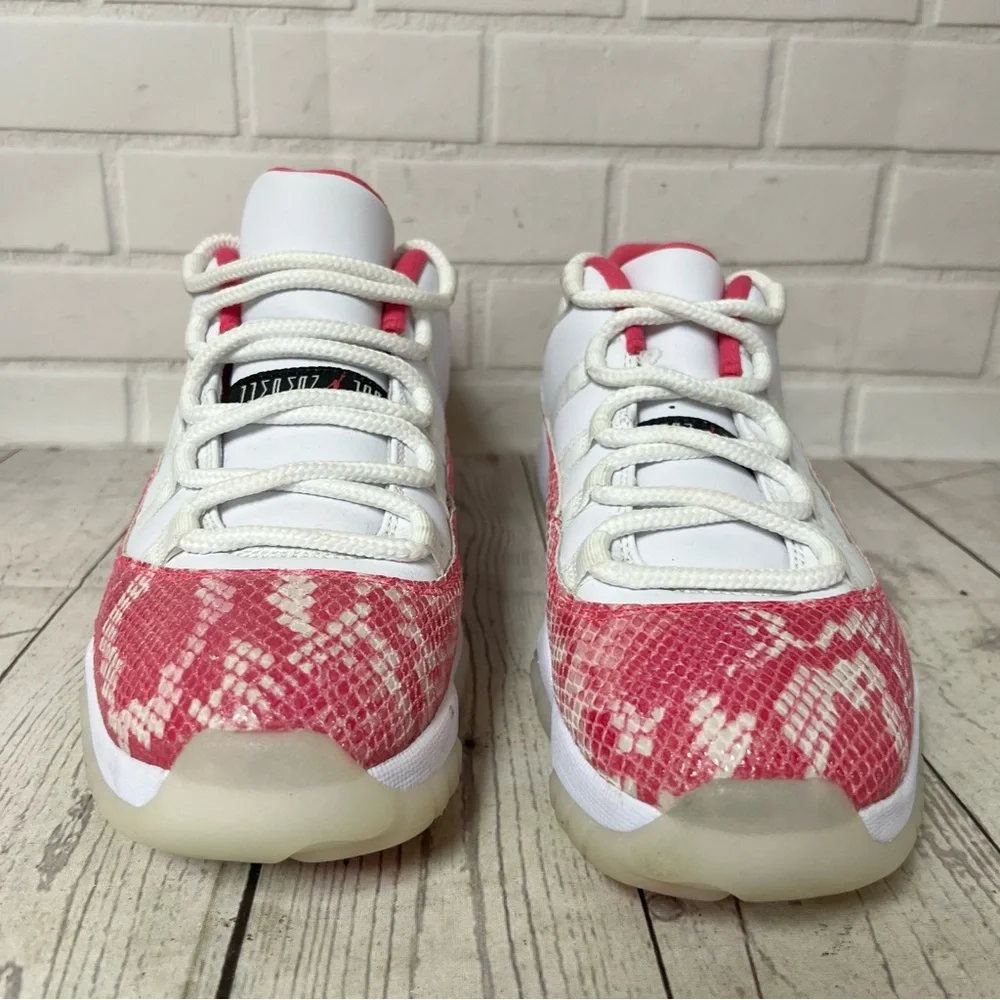 Nike Air Jordan 11 Low Retro XI Pink  Snakeskin AH7860-106 Womens Size 8 - Picture 9 of 14